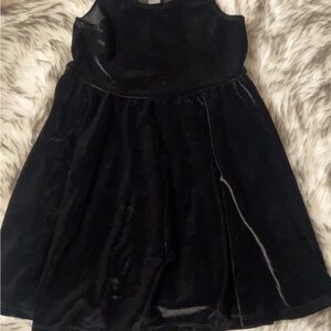 American Apparel Girls Elegant Black Velvet Dress